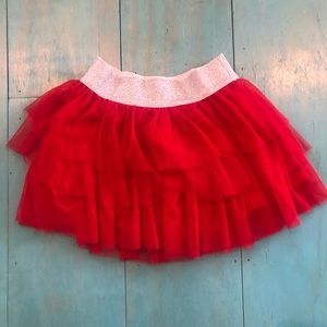 Girls red skirt